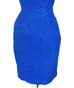 MONIQUE LHUILLIER Tulle Cocktail Dress in Cobalt Blue (Fits 4-6) 7