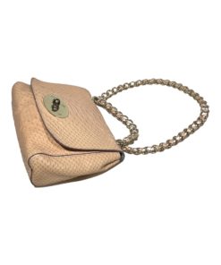 MULBERRY Lily Top Handle Bag in Peach Snakeskin 7