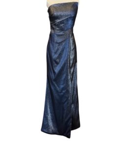 RENE RUIZ Metallic Gown in Black and Silver (6) 9