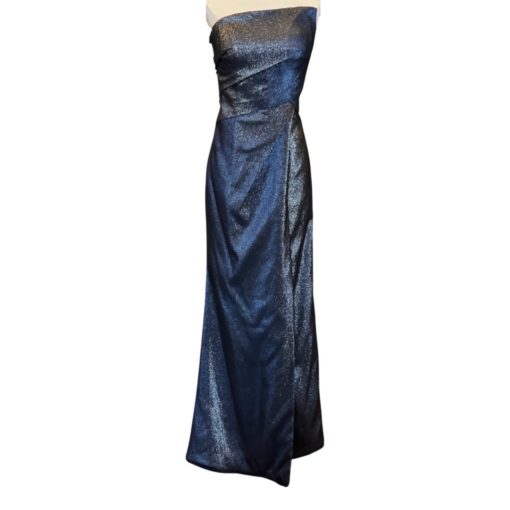 RENE RUIZ Metallic Gown in Black and Silver (6) 4