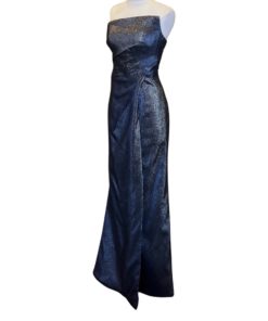 RENE RUIZ Metallic Gown in Black and Silver (6) 11