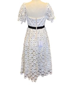 SELF PORTRAIT Daisy Dress in White and Black (6) 9