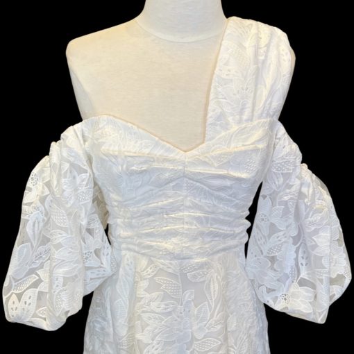 SELF PORTRAIT Floral Dress in White (6) 2