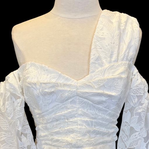 SELF PORTRAIT Floral Dress in White (6) 3