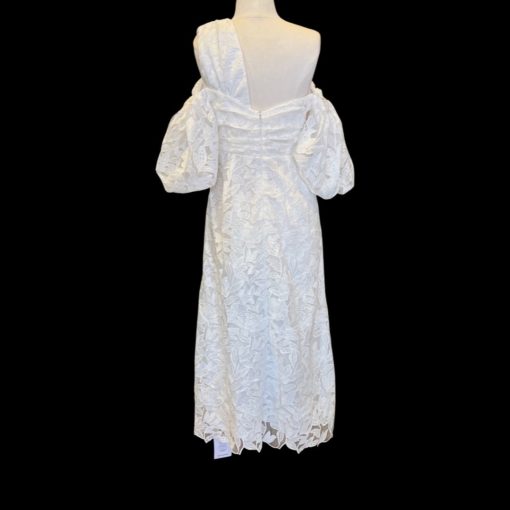 SELF PORTRAIT Floral Dress in White (6) 5