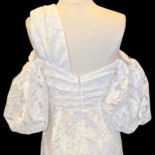 SELF PORTRAIT Floral Dress in White (6) 6