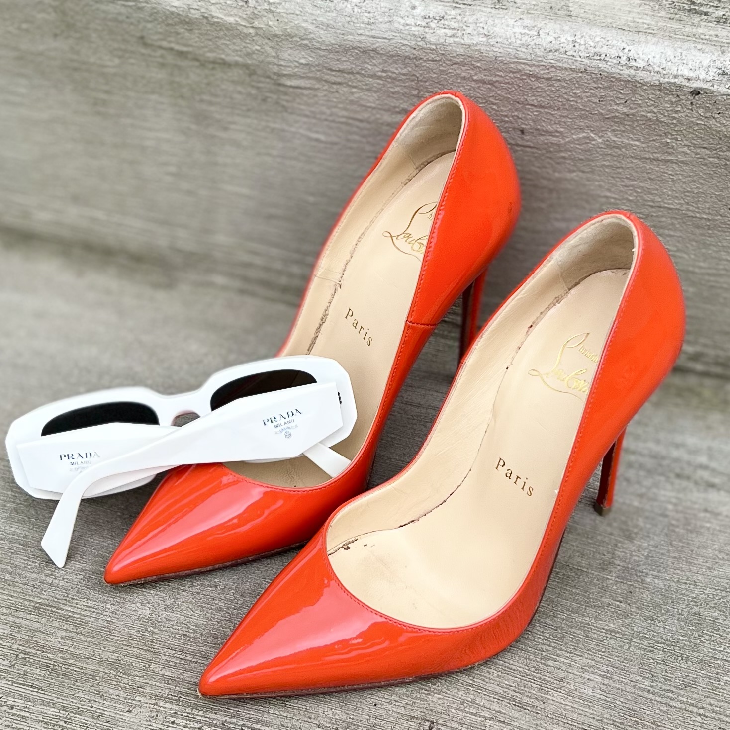 CHRISTIAN LOUBOUTIN Patent So Kate Pumps in Fire Coral (36.5) - More Than  You Can Imagine