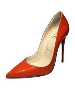 CHRISTIAN LOUBOUTIN Patent So Kate Pumps in Fire Coral (36.5) 7