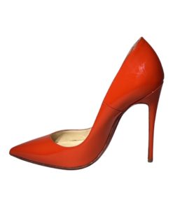 CHRISTIAN LOUBOUTIN Patent So Kate Pumps in Fire Coral (36.5) 9
