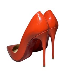 CHRISTIAN LOUBOUTIN Patent So Kate Pumps in Fire Coral (36.5) 11