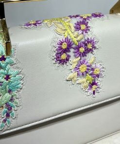 M2MALLETIER La Fleur Du Mal Floral Top Handle Bag 12