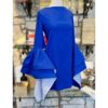 LEAL DACCARETT Ruffle Bow Dress in Blue (Medium) 11