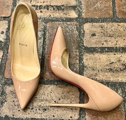 CHRISTIAN LOUBOUTIN So Kate 120mm in Patent Nude 2