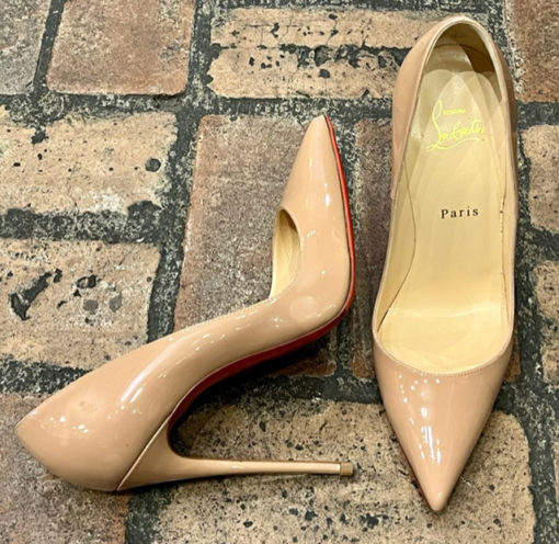 CHRISTIAN LOUBOUTIN So Kate 120mm in Patent Nude 3