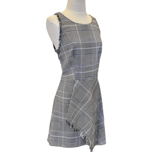 PHILLIP LIM 2.0 Houndstooth Dress in Black, White and Blue (4) 2