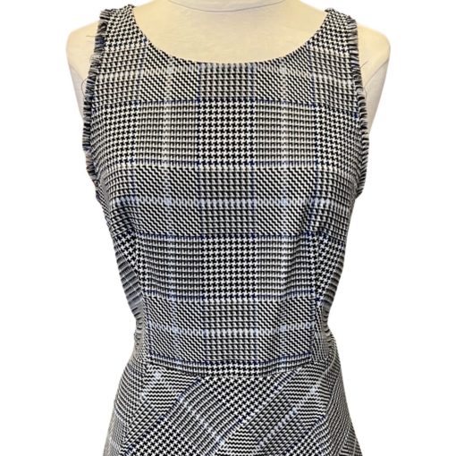 PHILLIP LIM 2.0 Houndstooth Dress in Black, White and Blue (4) 3