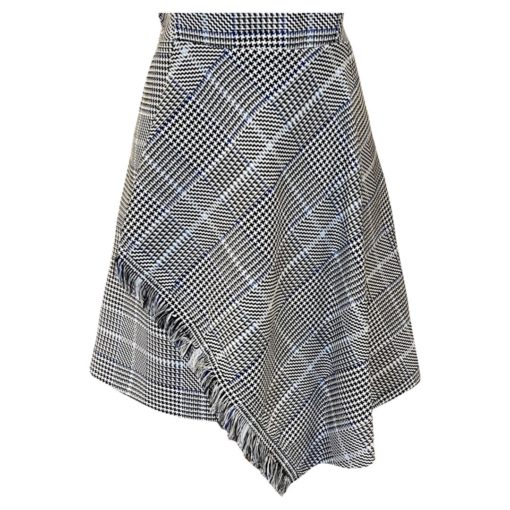 PHILLIP LIM 2.0 Houndstooth Dress in Black, White and Blue (4) 4