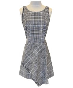 PHILLIP LIM 2.0 Houndstooth Dress in Black, White and Blue (4) 13