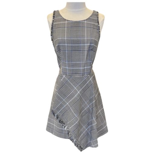 PHILLIP LIM 2.0 Houndstooth Dress in Black, White and Blue (4) 7