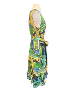 KOBI HALPERIN Print Linen Dress in Yellow B 7