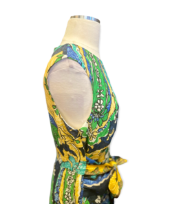 KOBI HALPERIN Print Linen Dress in Yellow B 8