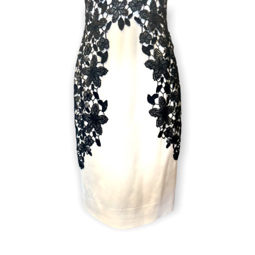 LELA ROSE Crochet Lace Dress in Ivory 4