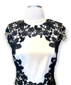 LELA ROSE Crochet Lace Dress in Ivory 7