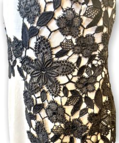 LELA ROSE Crochet Lace Dress in Ivory 10