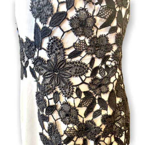 LELA ROSE Crochet Lace Dress in Ivory 5