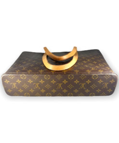 Louis Vuitton Luco Tote Brown Leather & LV Monogram Canvas Purse Bag  Pocketbook