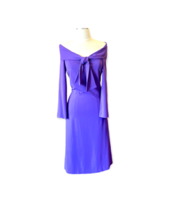 ALBERTA FERRETTI Jersey Dress in Purple 7