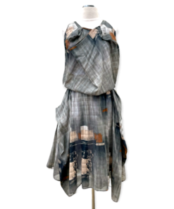 KENZO Abstract Dress in Gray 7