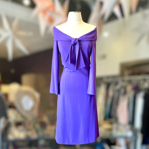 ALBERTA FERRETTI Jersey Dress in Purple 1
