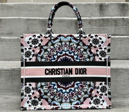 DIOR Large Embroidered Book Tote 1