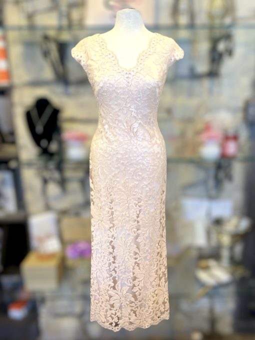 TADASHI Sequin Lace Gown in Blush 1