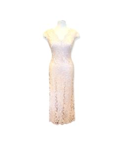 TADASHI Sequin Lace Gown in Blush 7