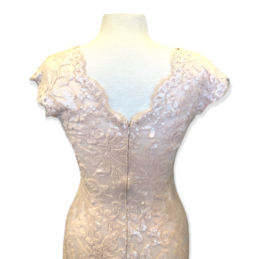 TADASHI Sequin Lace Gown in Blush 4