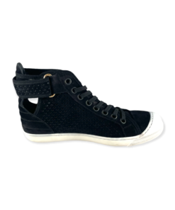 LOUIS VUITTON Suede High Top Sneakers in Black - More Than You Can Imagine