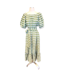 LISA MARIE FERNANDEZ Stripe Dress + Sash 6