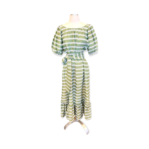 LISA MARIE FERNANDEZ Stripe Dress + Sash 2