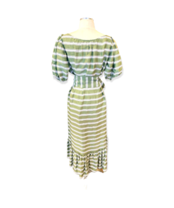 LISA MARIE FERNANDEZ Stripe Dress + Sash 8