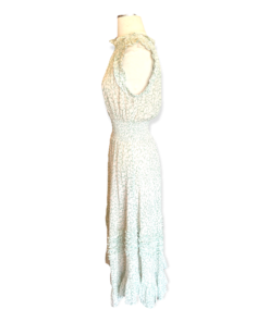REBECCA TAYLOR Shimmer Ruffle Dress in Mint & White 11