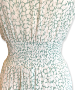 REBECCA TAYLOR Shimmer Ruffle Dress in Mint & White 13