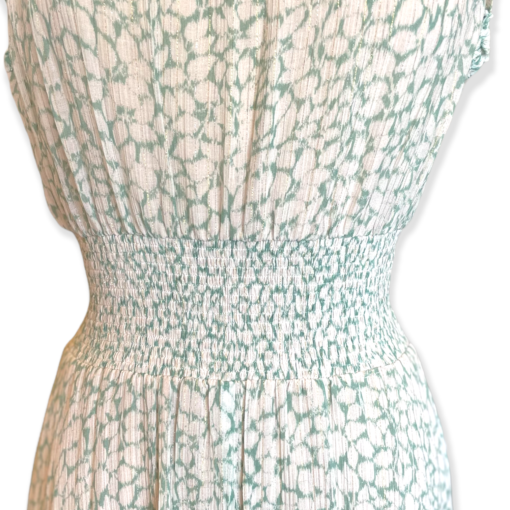 REBECCA TAYLOR Shimmer Ruffle Dress in Mint & White 6