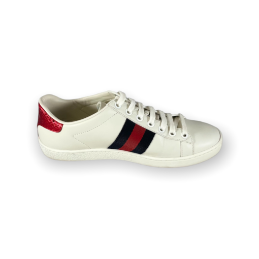 GUCCI Ace Snake Sneakers in White 6