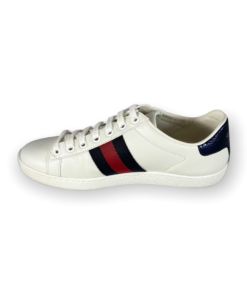 GUCCI Ace Snake Sneakers in White 12