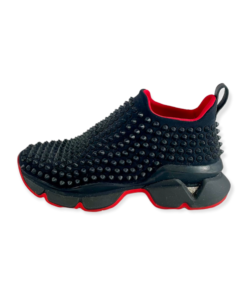 LOUBOUTIN Spike Sock Sneakers in Black 10
