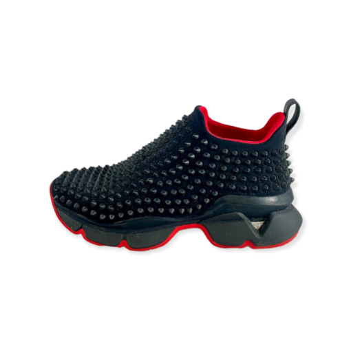 LOUBOUTIN Spike Sock Sneakers in Black 4