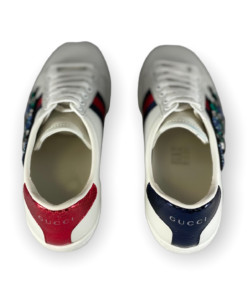 GUCCI Ace Snake Sneakers in White 16