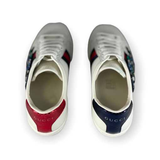 GUCCI Ace Snake Sneakers in White 8